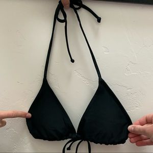 Black bikini top